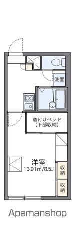 レオパレスグリーンパークの間取り写真