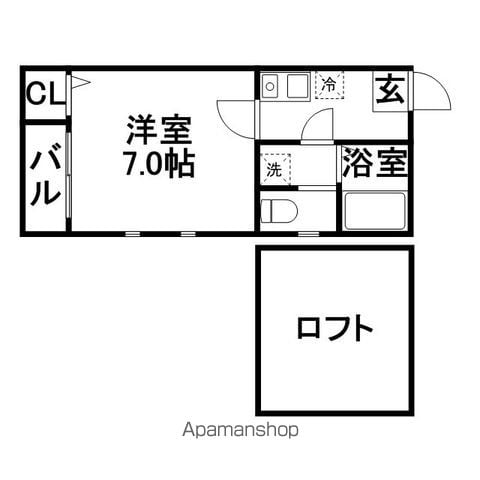 ペア箱崎駅南Iの間取り写真
