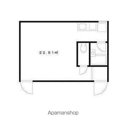 プラットハセガワ[1R/22.81m2]の間取図