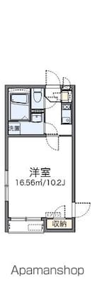 レオネクスト粕谷[1K/27.25m2]の間取図