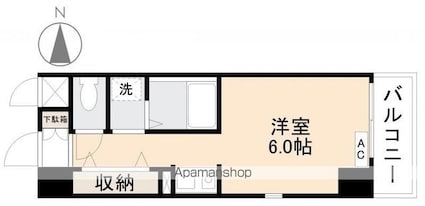 ＲｅＸＩＳ塩上（レクシスシオガミ）[1R/22.23m2]の間取図