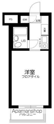 東京都新宿区西落合３丁目[1K/16.5m2]の間取図