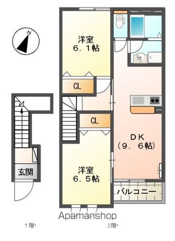 メルヴェユーイーグルⅡの間取り