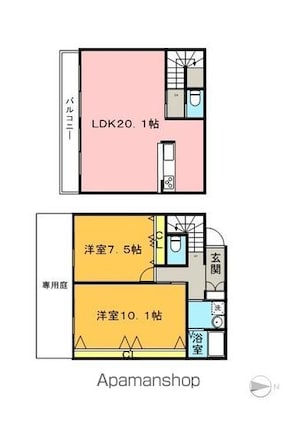 ＹＭ　ＦＬＡＴ[2LDK/89.1m2]の間取図
