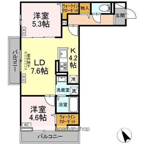 中台３丁目ＰＪの間取り