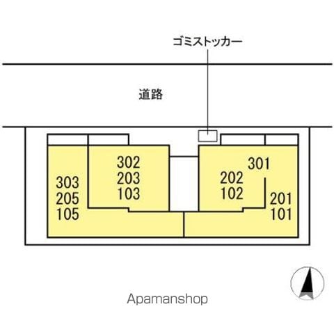 セレスティア本町 103 ｜ 東京都中野区本町５丁目27-4（賃貸アパート1LDK・1階・41.80㎡） その3