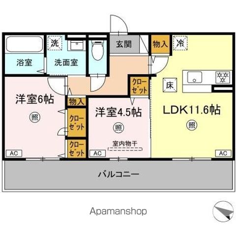 CIEL B棟の間取り写真