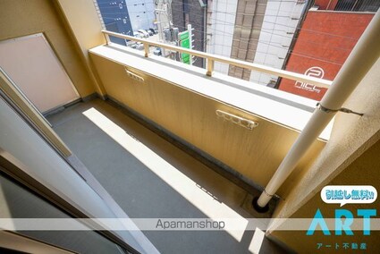 愛媛県松山市二番町１丁目[1K/35.67m2]のバルコニー