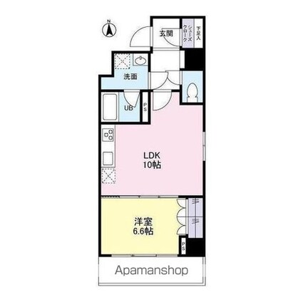 スカイタウン押上[1LDK/40.23m2]の間取図