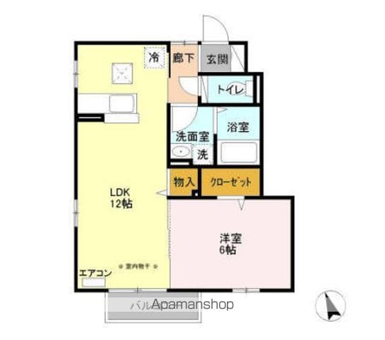 福生市大字熊川のアパートの間取り