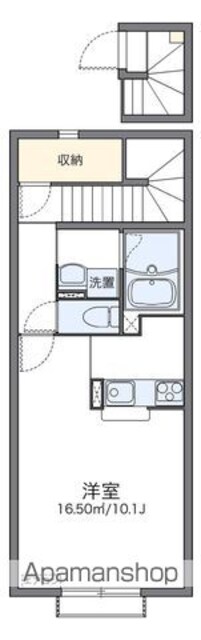 レオネクストリュウトピア[1K/34.88m2]の間取図