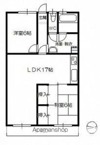テラヤママンションの間取り写真
