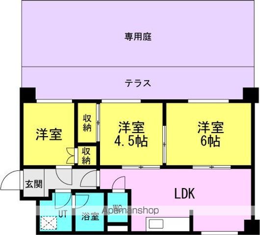 エルベコート東園田の間取り写真