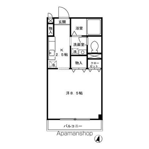 同じ建物の物件間取り写真 - ID:214061118303