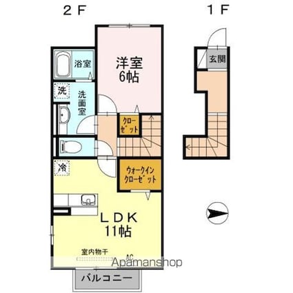 アリエッタ　Ａ棟[1LDK/50.3m2]の間取図