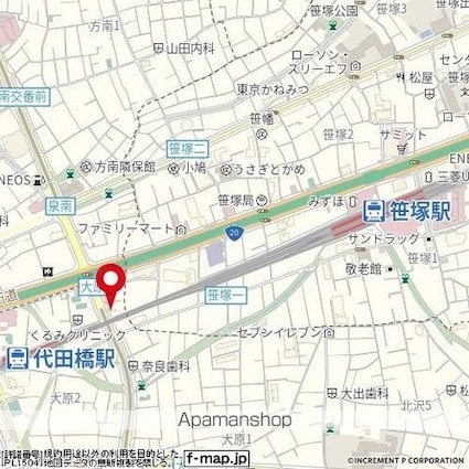 菱和パレス笹塚[1K/21.91m2]の周辺4