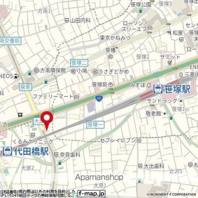 菱和パレス笹塚[1K/21.91m2]の周辺4