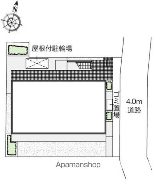 レオパレスときわマンションⅡ[1LDK/41.63m2]の配置図