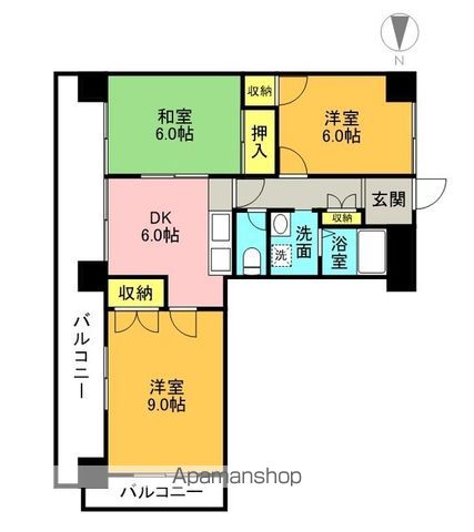 プレアール枝松の間取り写真