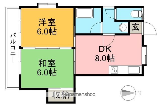 マンション第一五台山の間取り写真