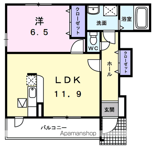 【エトワール　Ａの間取り】