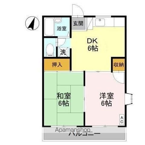 コーポサニーサイドの間取り写真