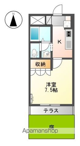 【和歌山市弘西のアパートの間取り】