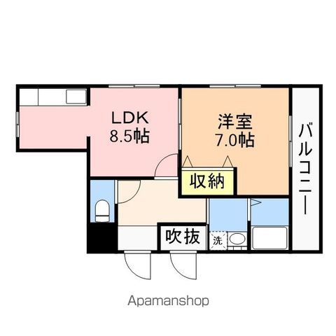 エトワール白新町の間取り写真