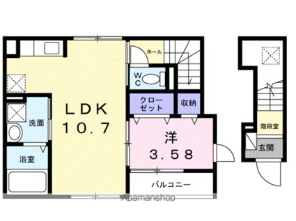 メゾン　ノブレス[1LDK/40.82m2]の間取図