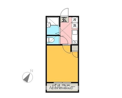 神奈川県横浜市金沢区六浦東１丁目[1K/16.66m2]の間取図