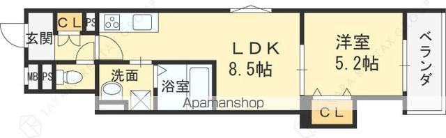 クリエオーレ西郷通の間取り写真