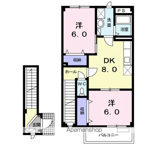 ソレイユ・Ｋの間取り