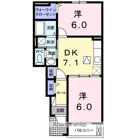 ブルージュ Aの間取り写真