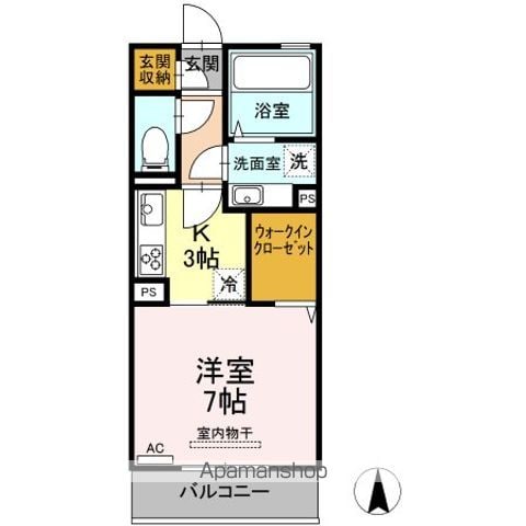 上益城郡嘉島町 3階建 築6年の間取り写真