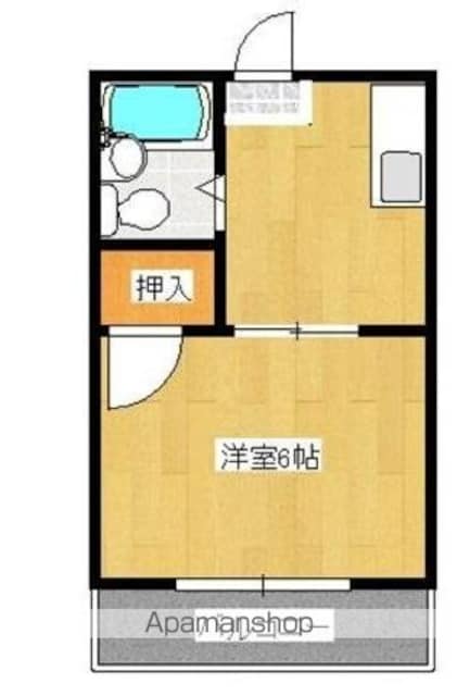 コート新北Ⅴ[1K/19m2]の間取図