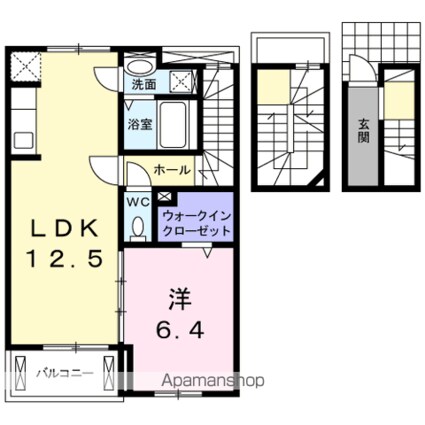 イセソラージュＢ[1LDK/54.16m2]の間取図