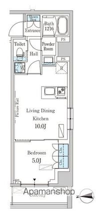 パークアクシス新宿西落合[1LDK/37.67m2]の間取図