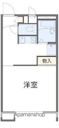 香川県高松市三条町[1K/23.18m2]の間取図