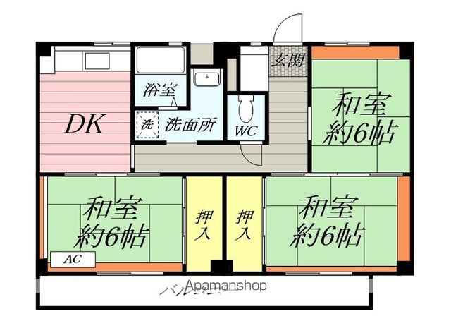 ビレッジハウス二宮1号棟の間取り写真