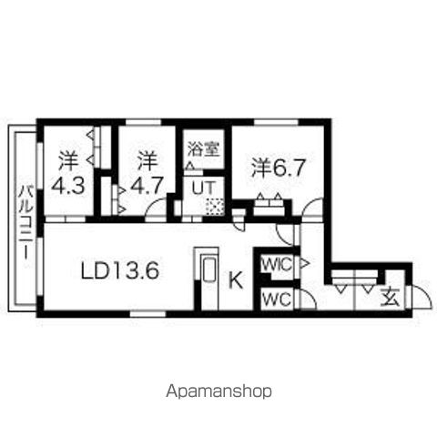 アルファスクエア南郷丘公園の間取り写真