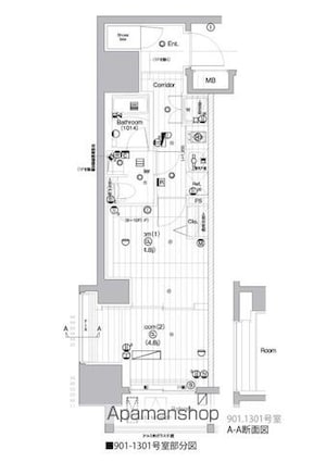 ＰＲＥＭＩＵＭ　ＣＵＢＥ　亀戸[2K/29.78m2]の間取図