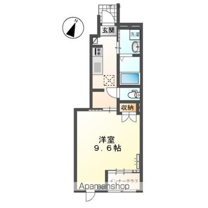 フロード・Ｎ[1K/33.56m2]の間取図
