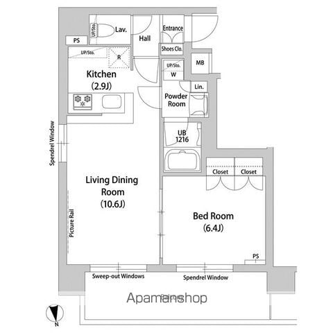 WORLD RESIDENCE 大手町の間取り写真