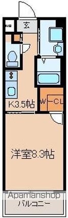 レイナニ[1K/30.03m2]の間取図