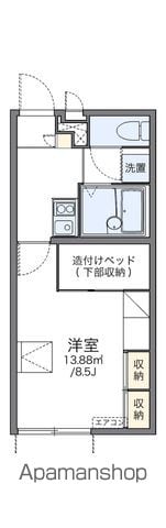 レオパレス城町の間取り写真