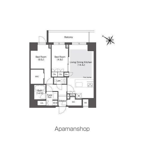 同じ建物の物件間取り写真 - ID:213110754154