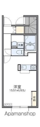 レオネクストセブン長沼[1K/30m2]の間取図