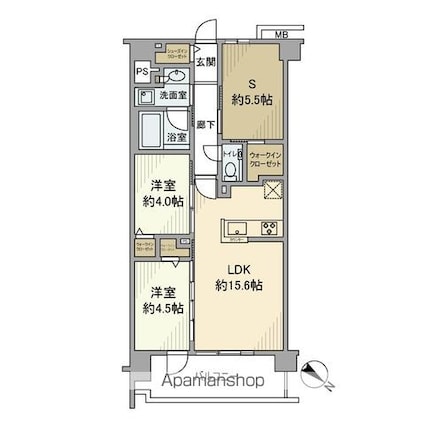 東京都江戸川区南篠崎町２丁目[2SLDK/62.16m2]の間取図