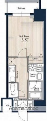 Ｎーｓｔａｇｅ秋葉原[1K/30.9m2]の間取図