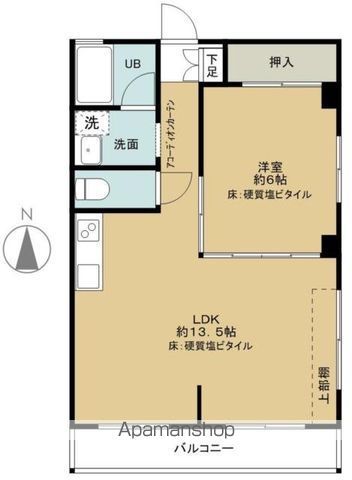 小金井市梶野町のマンションの間取り